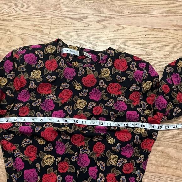 CHAUS VINTAGE PAISLEY FLORAL DRESS SIZE 12‎ - Picture 8 of 9